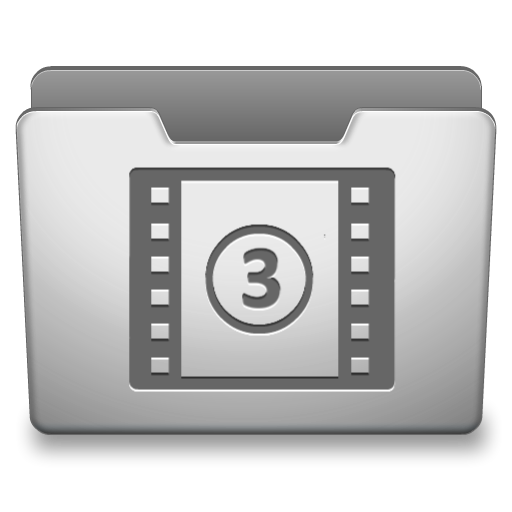 Aluminum Grey Movies Icon 512x512 png
